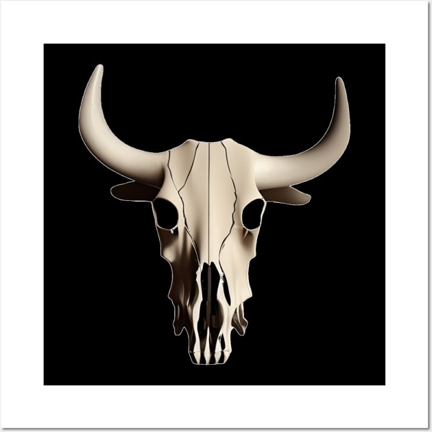 Boho Cow Skull Wall Art by mdr design